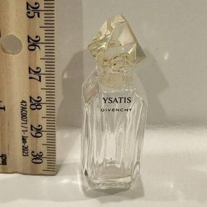 Vintage Givenchy YSATIS mini empty glass bottle perfume Made in France